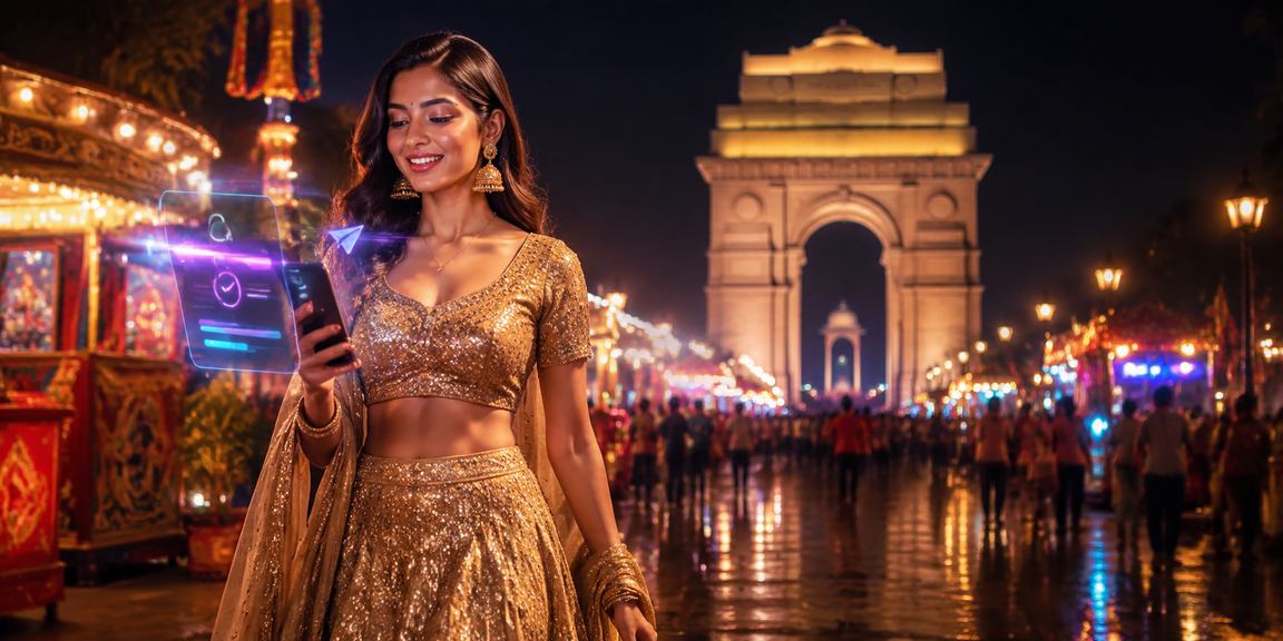 User completing a secure mobile payment at India Gate in Delhi